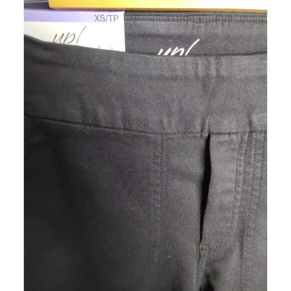 UP! Black Pull On Stretch Crop Pants NWT Women’s Comfortable Casual Wear - Picture 3 of 7